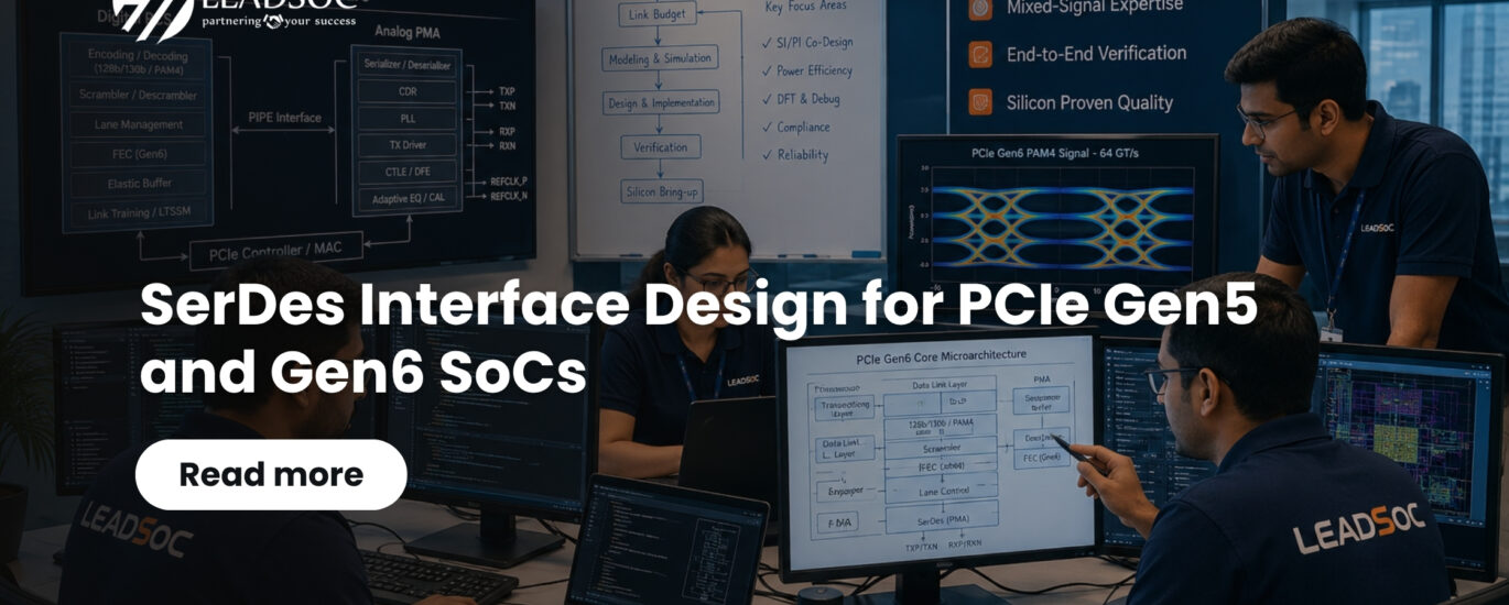 SerDes Interface Design for PCIe Gen5 and Gen6 SoCs