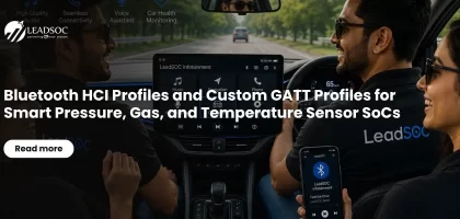 Bluetooth HCI Profiles and Custom GATT Profiles for Smart Pressure, Gas, and Temperature Sensor SoCs