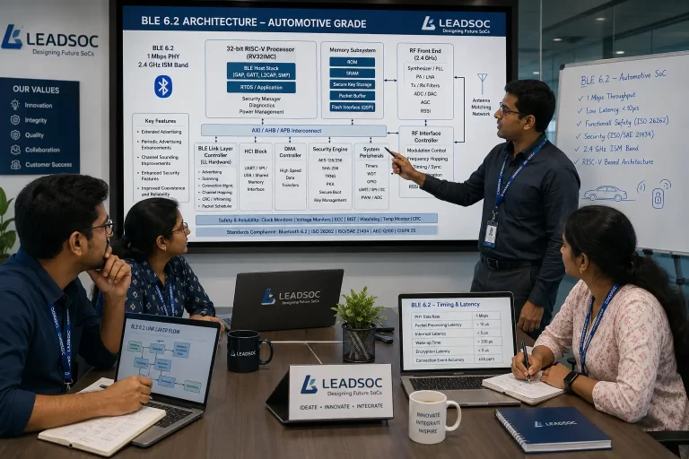 Bluetooth Low Energy (BLE 6.2) Automotive SoC Architecture Using a RISC-V Processor