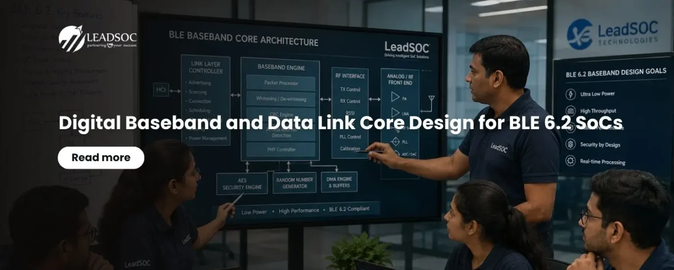 Digital Baseband and Data Link Core Design for BLE 6.2 SoCs