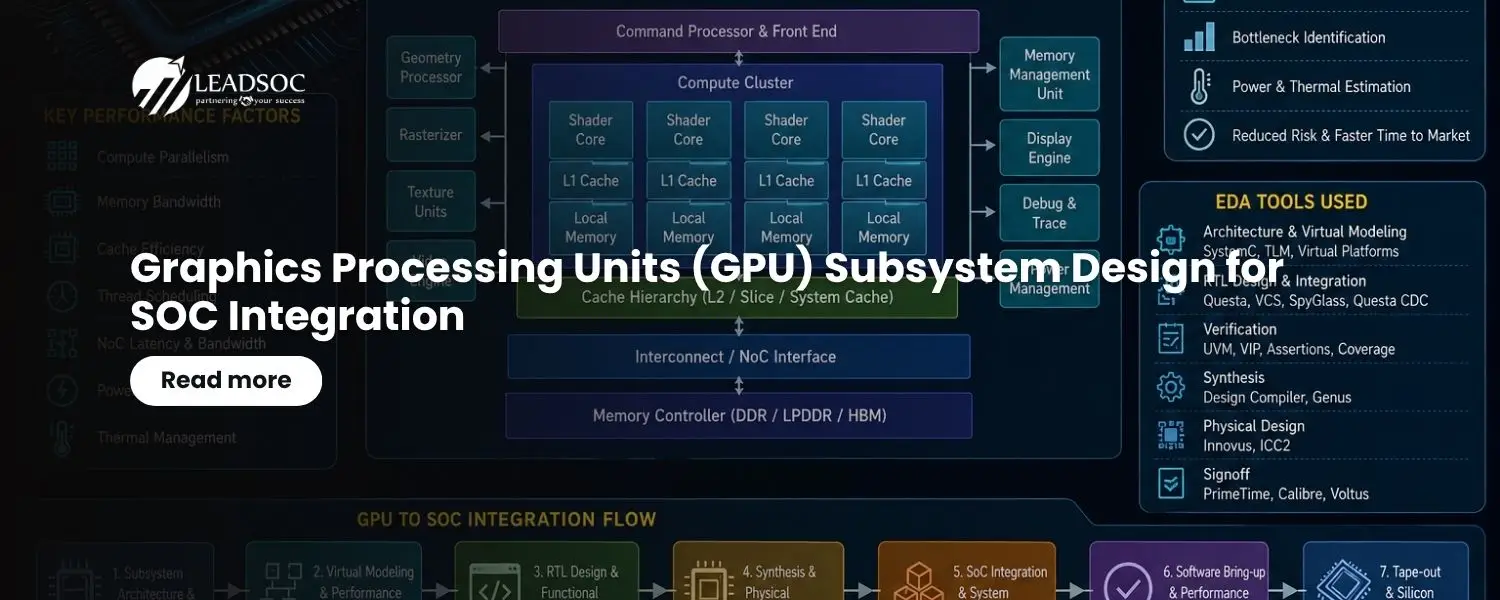 Graphics Processing Units (GPU) Subsystem Design forSOC Integration
