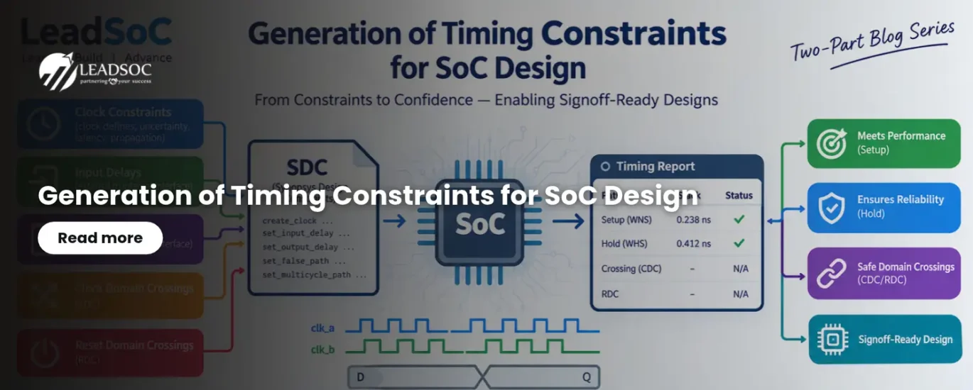 Generation of Timing Constraints for SoC Design