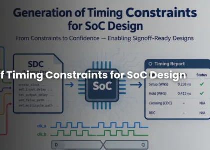 Generation of Timing Constraints for SoC Design